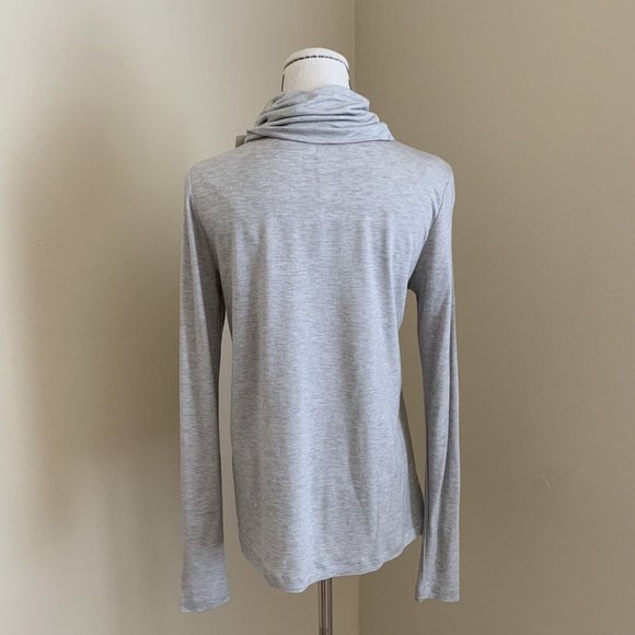 Womens Manoush Gray Turtleneck Basic Long Sleeve Sweater Wool Blend Large - Picture 1 of 6